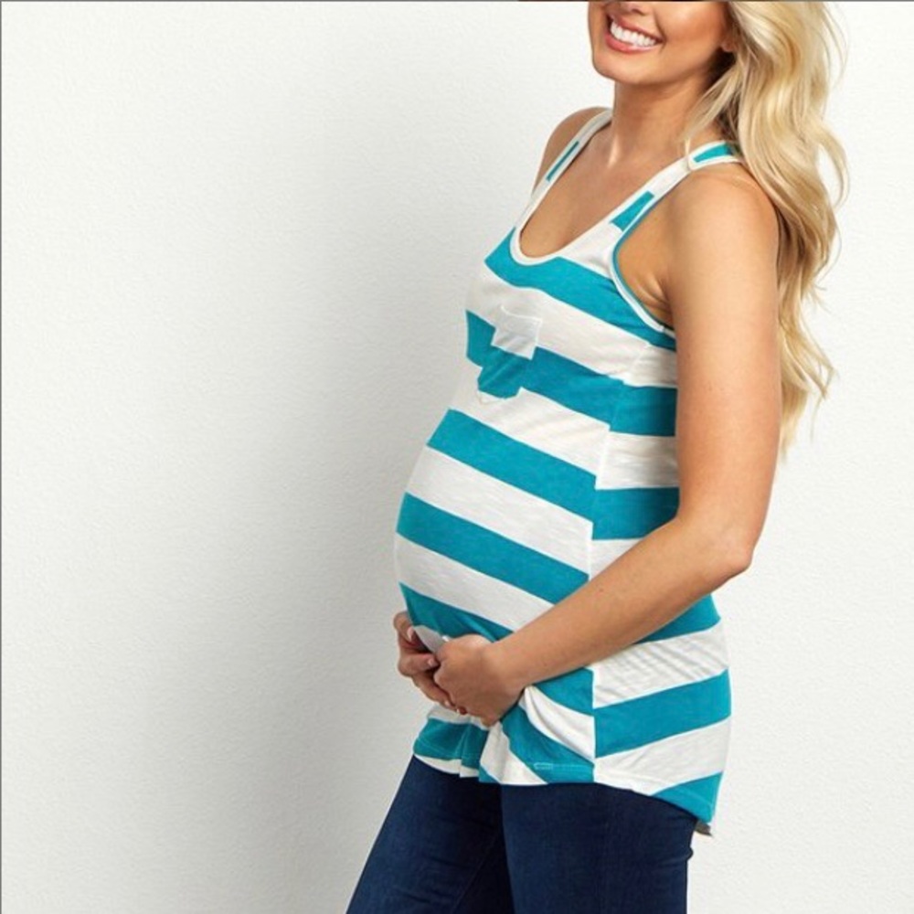 Maternity racerback tank